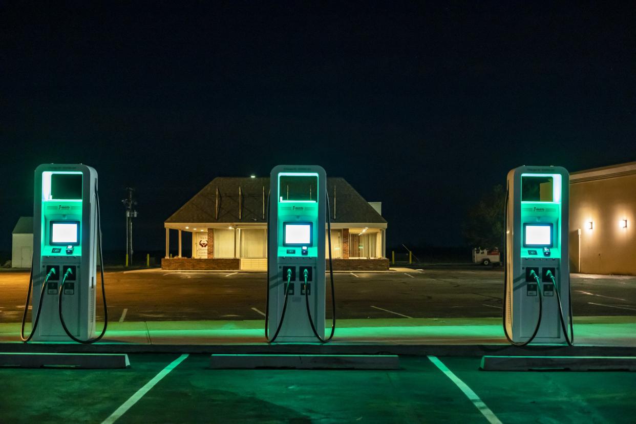 Bild: Ladestation für Elektroautos in Nebraska