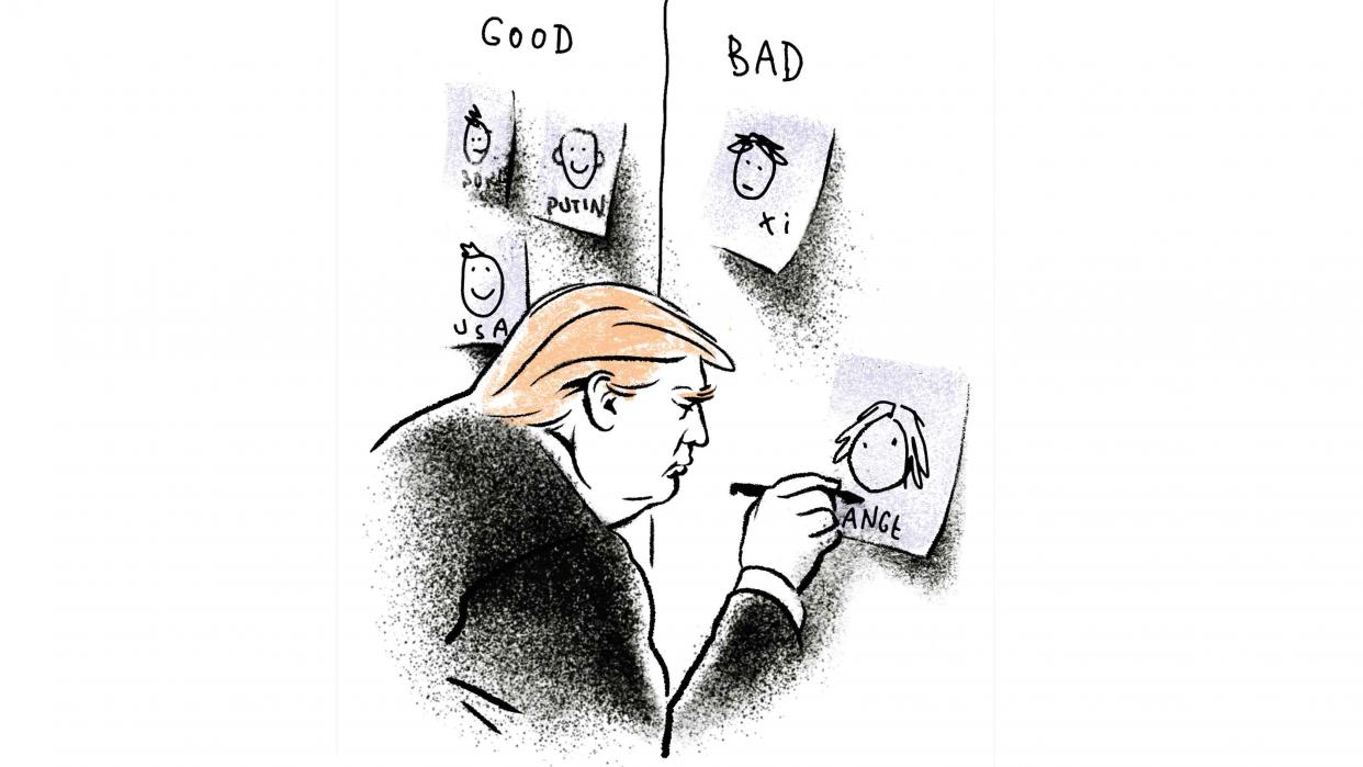 Bild: Karrikatiur Donald Trump