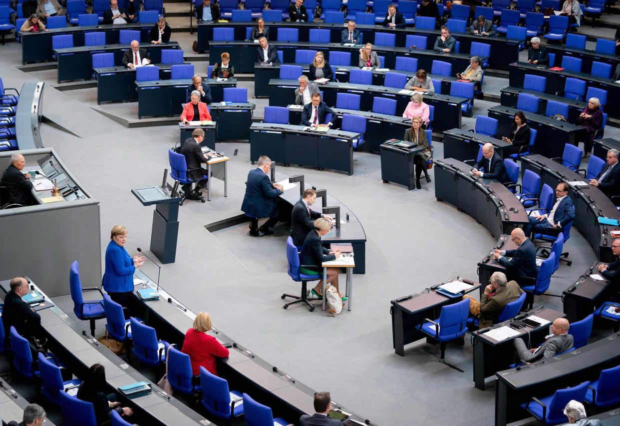 Bild: Blick in den Plenarsaal während der Cronoa-Pandemie