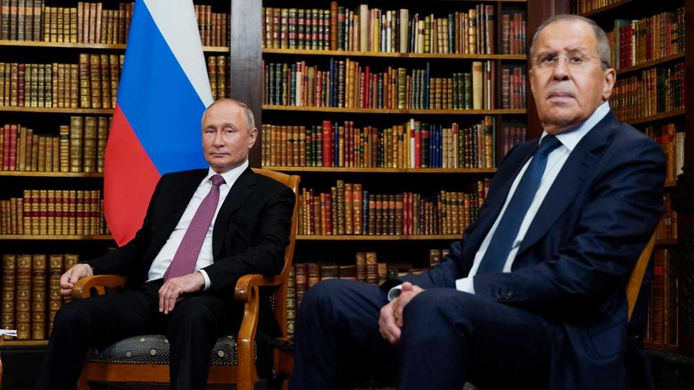 Bild: Lawrow und Putin