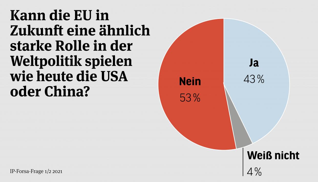 Bild: Tortendiagramm IP Forsa Frage 01-2021