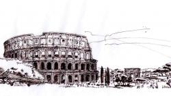 Bild: Zeichnung von Rom
