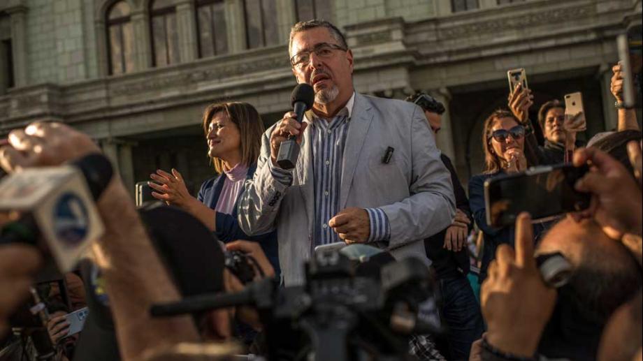 Bild: Guatemalas gewählter Präsident Bernardo Aréval