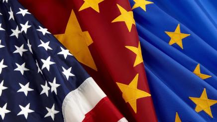 Nild: Flaggen USA, China und EU