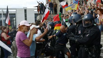 Bild: Sturm auf den Reichstag im August 2020