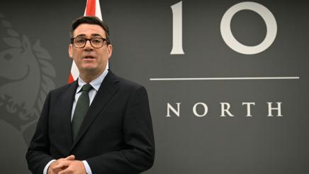 Bild: Der britische Premierminister Andy Burnham