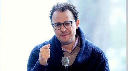 Bild: Dario Amodei, CEO von Anthropic, spricht während einer Konferenz